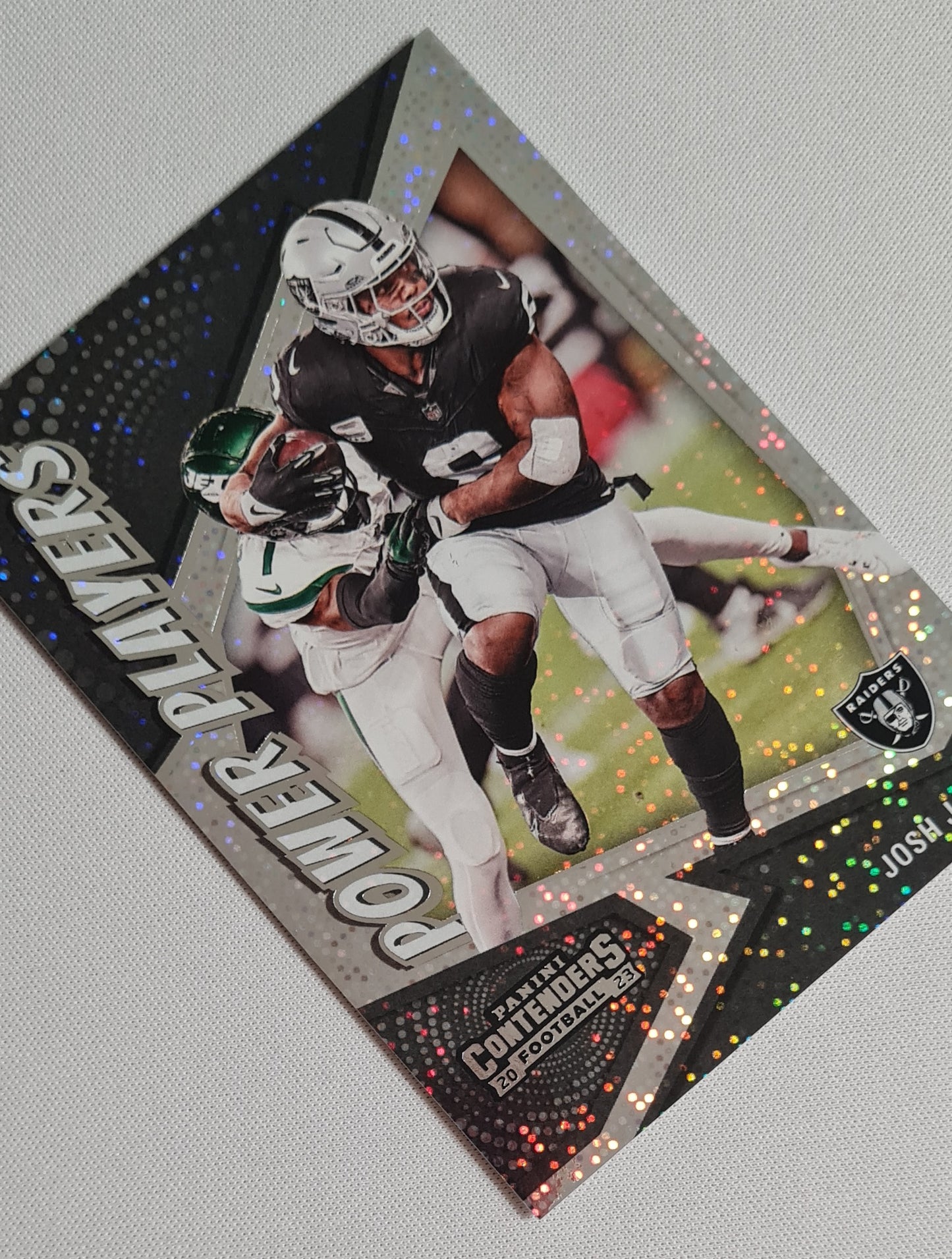 Josh Jacobs - 2023 Panini Contenders Football #13 Power Play Sparkle L.A. Raiders