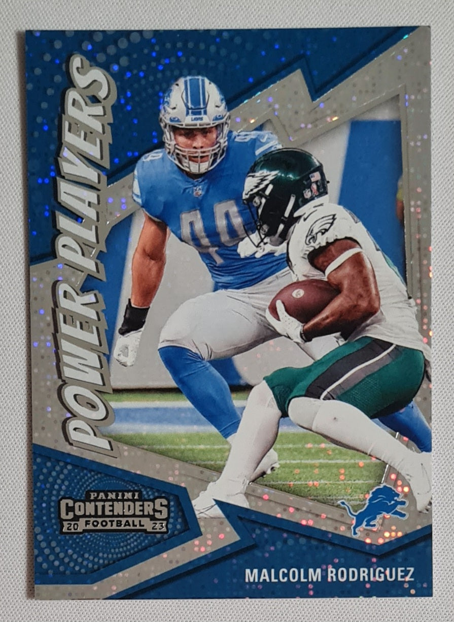 Malcolm Rodriquez - 2023 Panini Contenders Football #15 Power Players - Detroit Lions