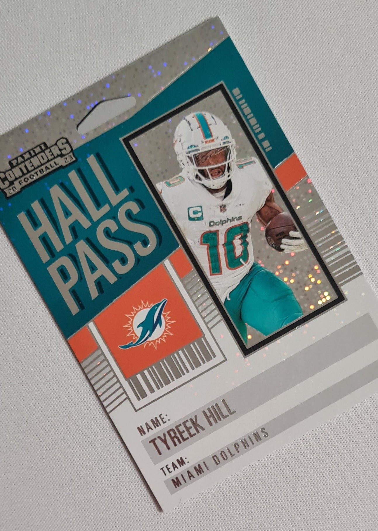 Tyreek Hill - 2023 Panini Contenders Football #22 "Hall Pass" Sparkle - NFL Miami Dolphins