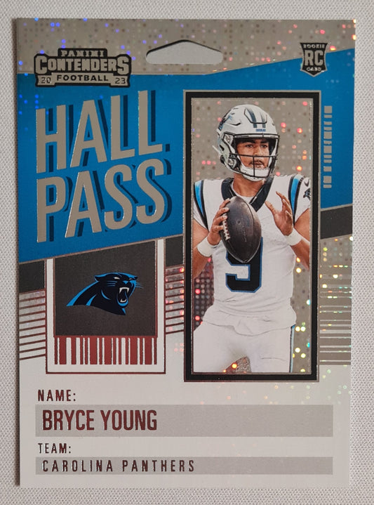 Bryce Young - 2023 Panini Contenders Football #23 (RC) "Hall Pass" Sparkle - NFL Carolina Panthers