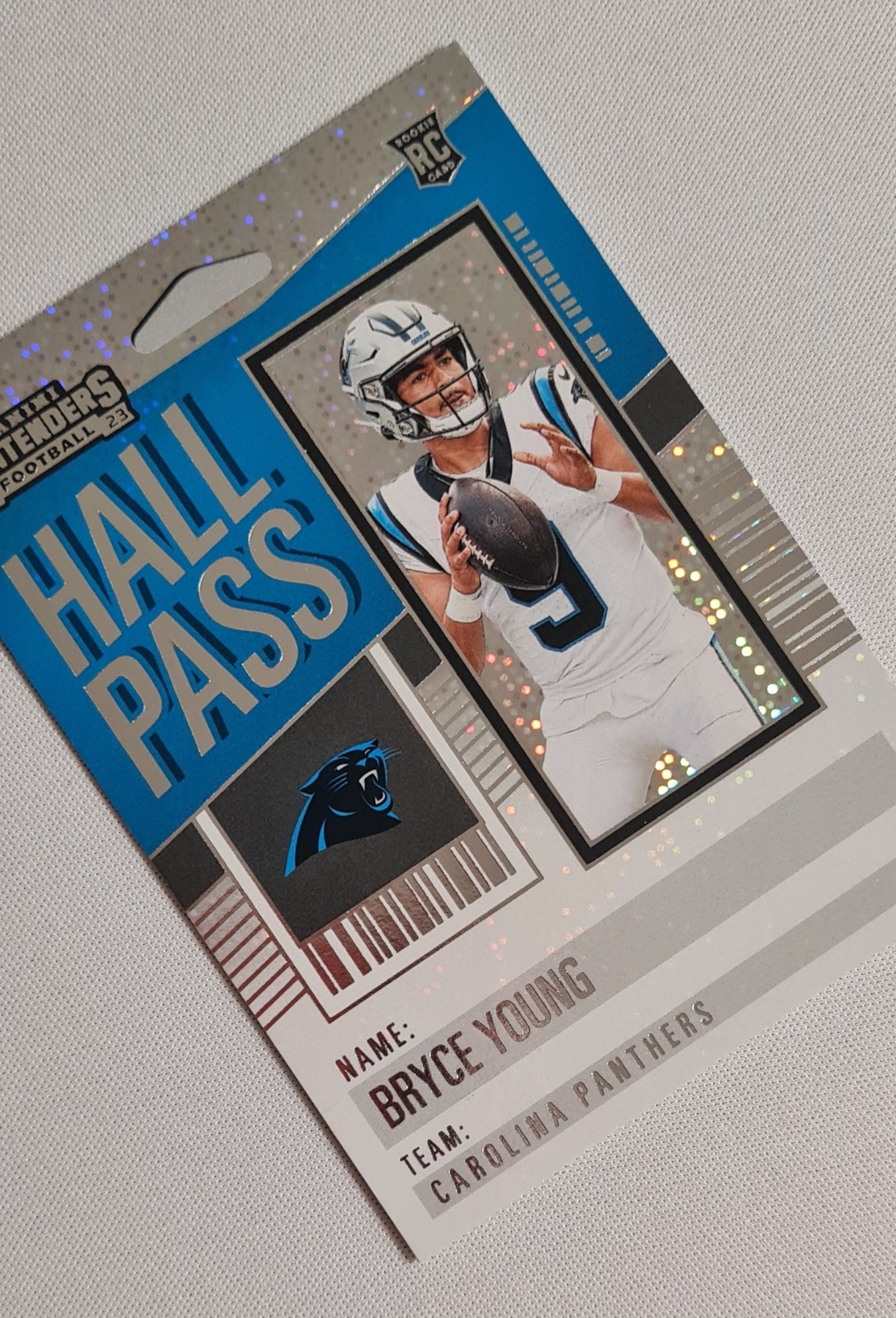 Bryce Young - 2023 Panini Contenders Football #23 (RC) "Hall Pass" Sparkle - NFL Carolina Panthers
