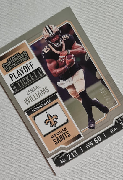 Jamaal Wiliams - 2023 Panini Contenders Football #73 Playoff Ticket - NFL New Orleans Saints /199