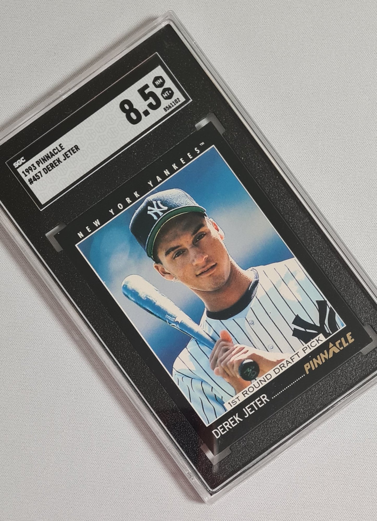 Derek Jeter - 1993 Pinnacle Baseball MLB Yankees #457 SGC 8.5 NM