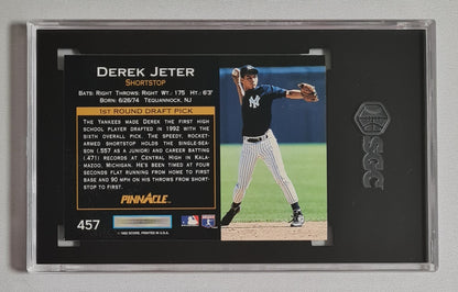 Derek Jeter - 1993 Pinnacle Baseball MLB Yankees #457 SGC 8.5 NM