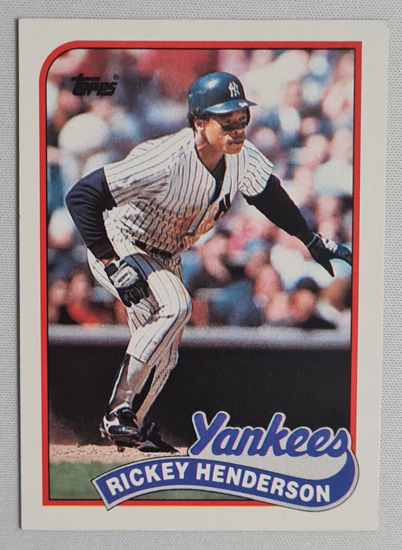Rickey Henderson - 1989 Topps #380 MLB NY Yankees