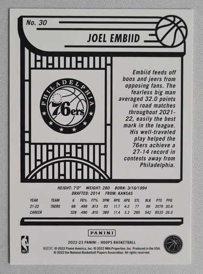 Joel Embid - 2022/23 Panini Hoops Basketball #30 NBA Philadelphia 76ers