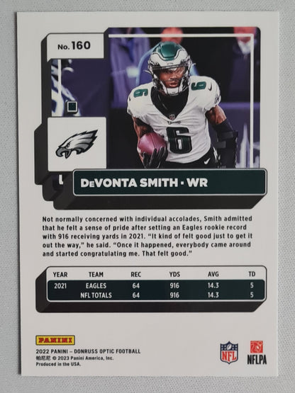 DeVonta Smith - 2022 Panini Donruss Optic Football #160 NFL Philidelphia Eagles