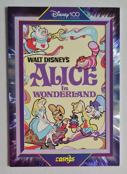Alice in Wonderland - 2023 Disney 100 Kakawow Cosmos #CDQ-HB-17 Purple Poster Card /288