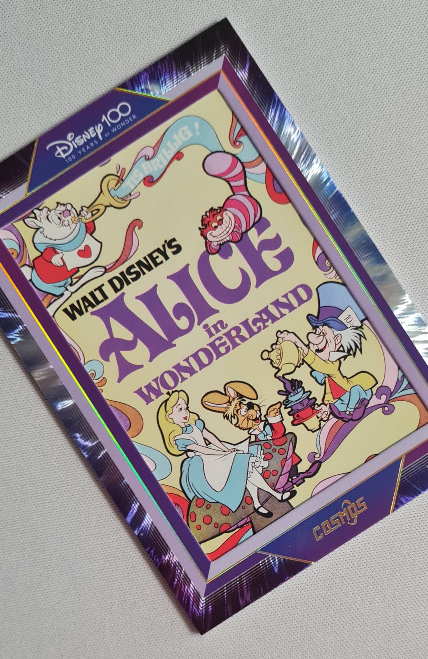 Alice in Wonderland - 2023 Disney 100 Kakawow Cosmos #CDQ-HB-17 Purple Poster Card /288