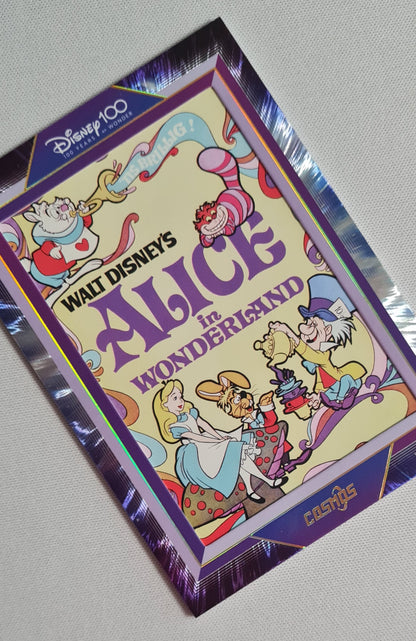 Alice in Wonderland - 2023 Disney 100 Kakawow Cosmos #CDQ-HB-17 Purple Poster Card /288