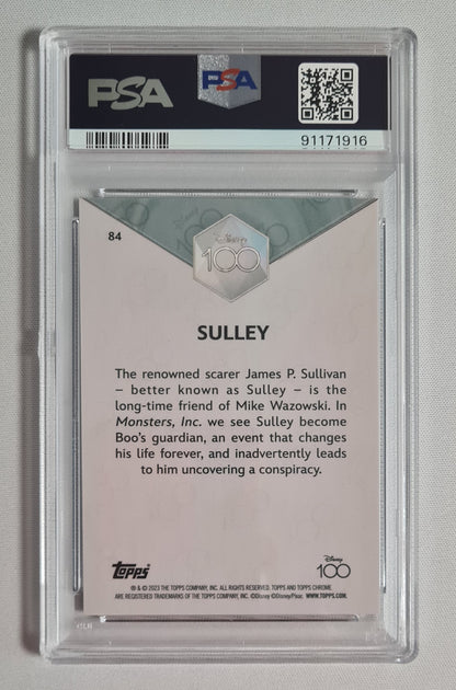 Sulley - 2023 Topps Chrome Disney 100 #84 Purple /299 PSA 9 MINT