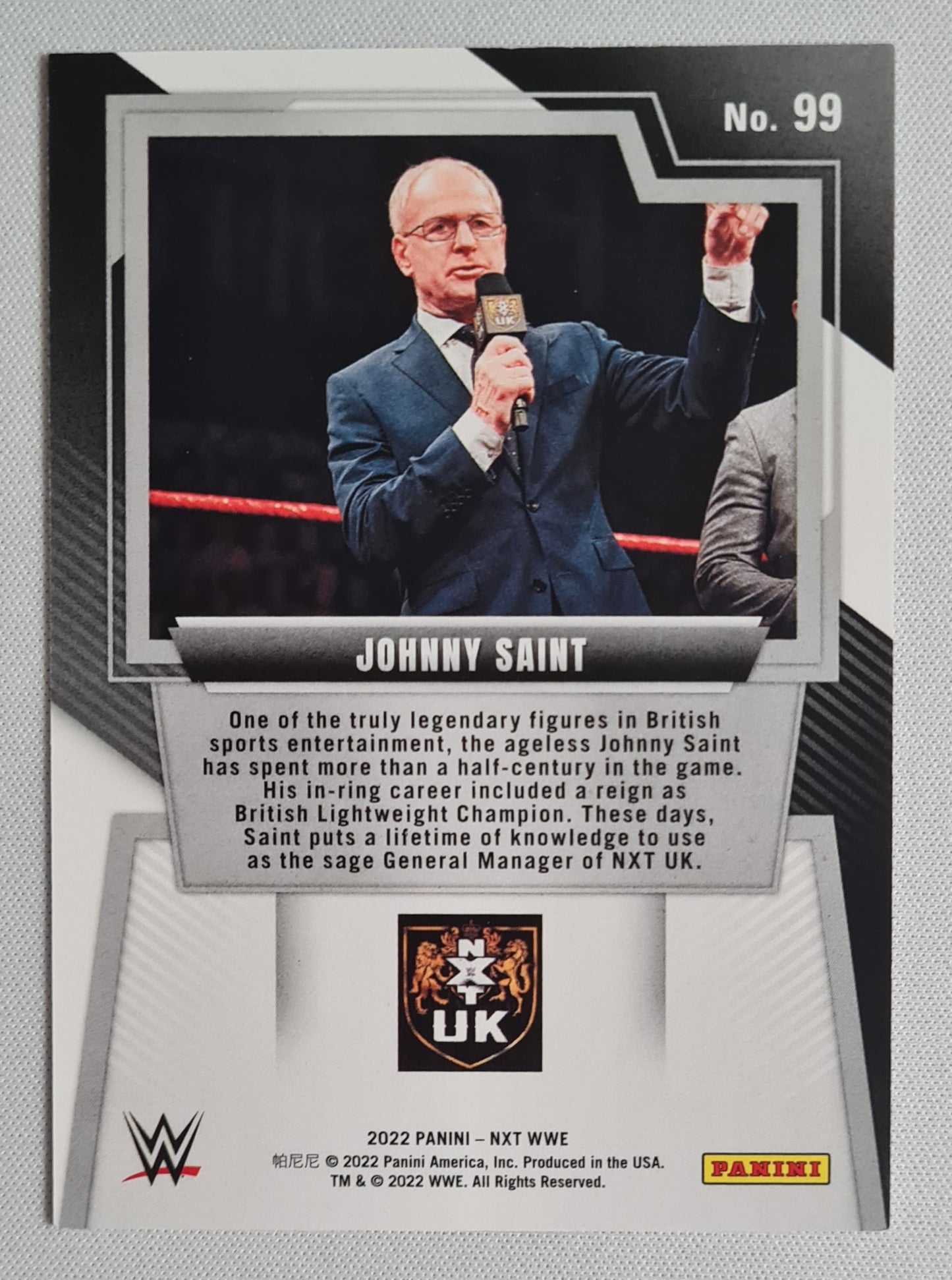 Johnny Saint - 2022 Panini NXT WWE (NXT UK) #99 /199