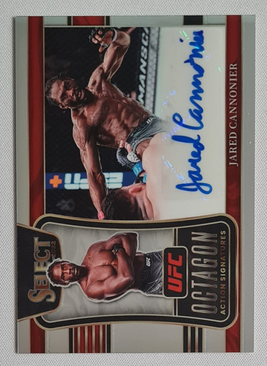 Jared Cannonier - 2022 Panini Select UFC #OA-JCN "Octagon Action Signatures" /Autograph