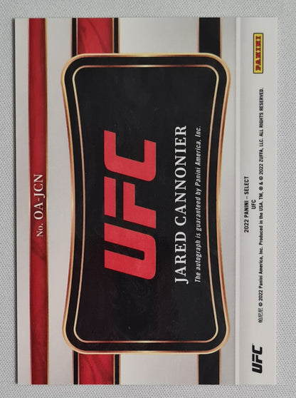 Jared Cannonier - 2022 Panini Select UFC #OA-JCN "Octagon Action Signatures" /Autograph