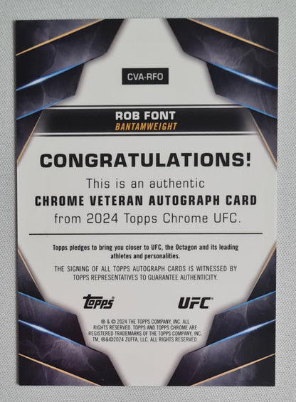 Rob Font - 2024 Topps Chrome UFC #CVA-RFO /Autograph