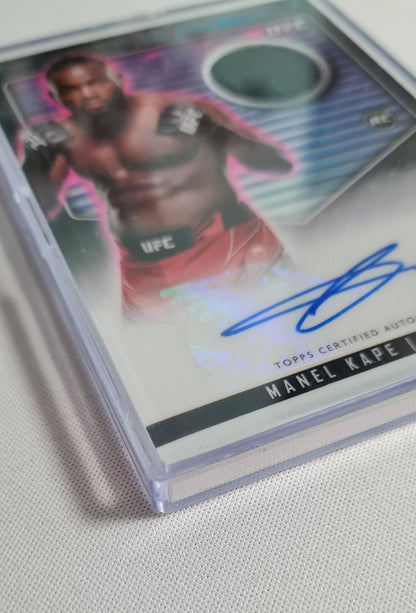 Manel Kape - 2024 Topps UFC Midnight (RC) Relic /on card Autograph - Refractor