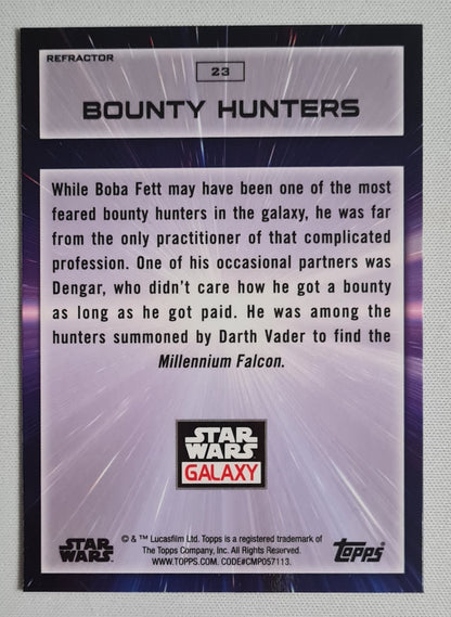 Bounty Hunters - Topps Star Wars Galaxy #23 Refractor