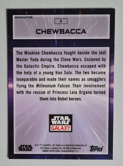 Chewbacca - Topps Star Wars Galaxy #5 Refractor