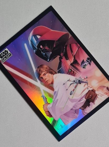 Luke Skywalker & Darth Vader - Topps Star Wars Galaxy - The Dark Lord and a New Hope #46 Refractor