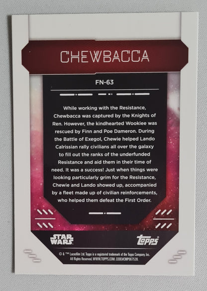 Chewbacca - Topps Chrome Star Wars #FN-63 - Star Wars: The Rise of Skywalker