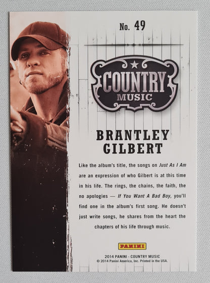 Brantley Gilbert - 2014 Panini Country Music #49 Purple /99