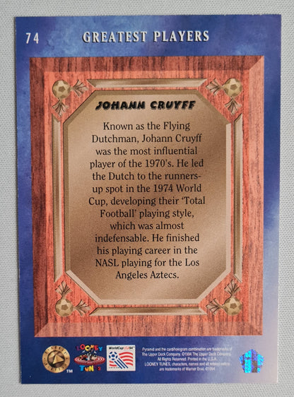 Yosemite Sam - 1994 Upper Deck Greatest Players "Johann Cruyff" #74