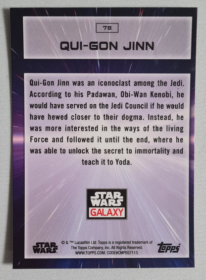 Qui-Gon Jinn - 2022 Topps  Chrome Star Wars Galaxy #78