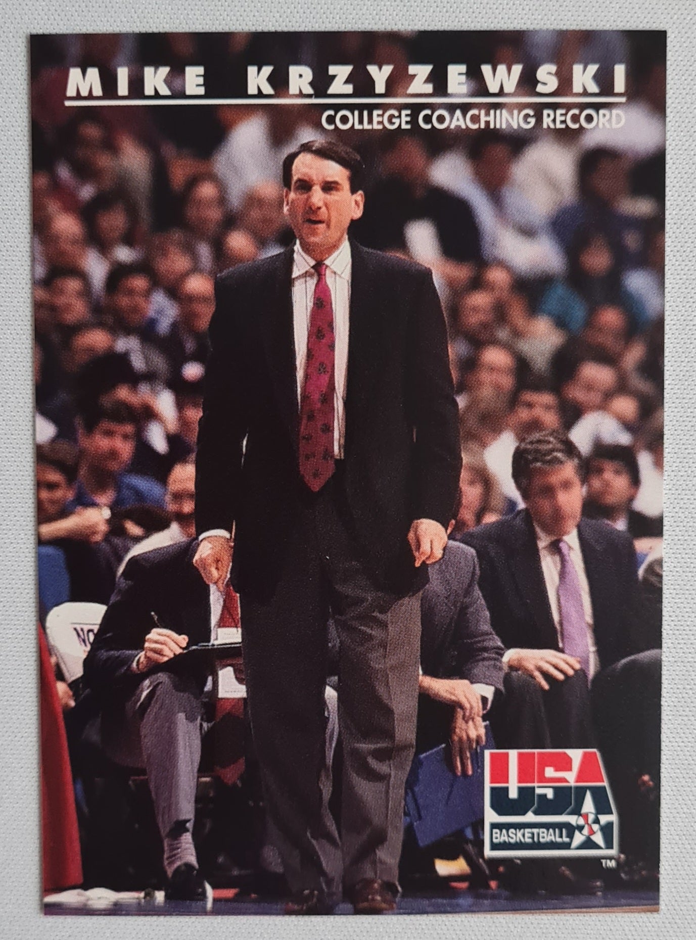 Mike Krzyzewski - 1992 SkyBox USA Basketball College Coaching Records #96