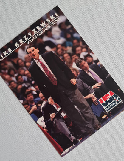 Mike Krzyzewski - 1992 SkyBox USA Basketball College Coaching Records #96