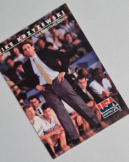 Mike Krzyzewski - 1992 SkyBox USA Basketball Coach #95