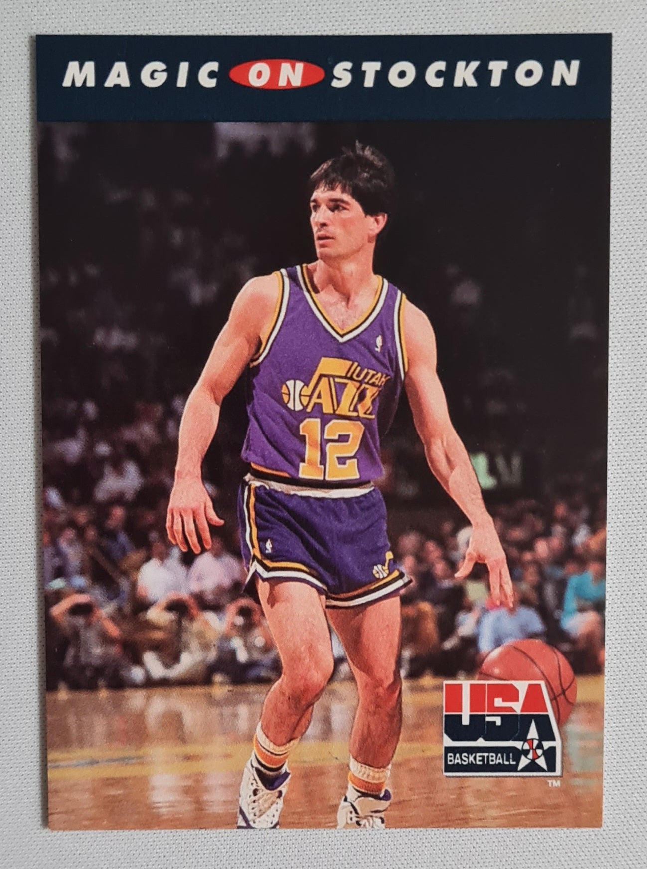 Magic on Stockton - 1992 SkyBox USA Basketball #110
