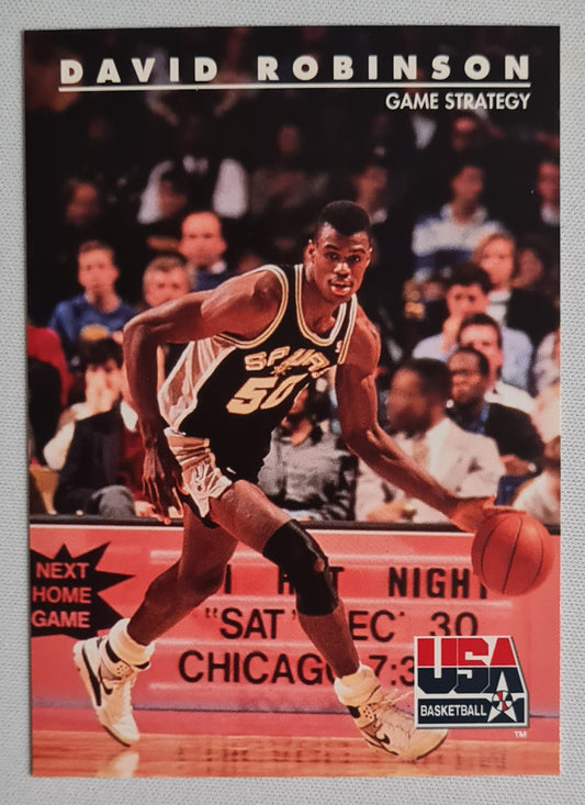 David Robinson - 1992 SkyBox USA Basketball Game Strategy #75