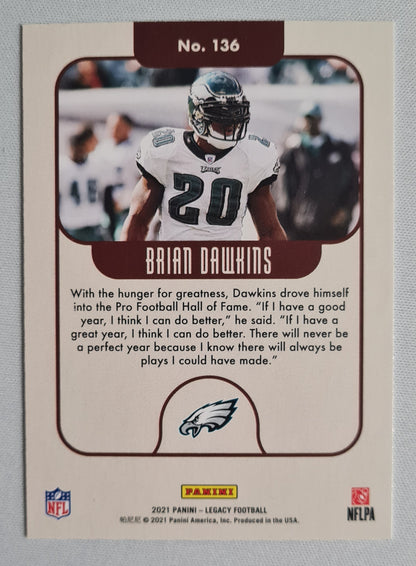 Brian Dawkins - 2021 Panini Legacy Football Legends Card #136 Philadelphia Eagles