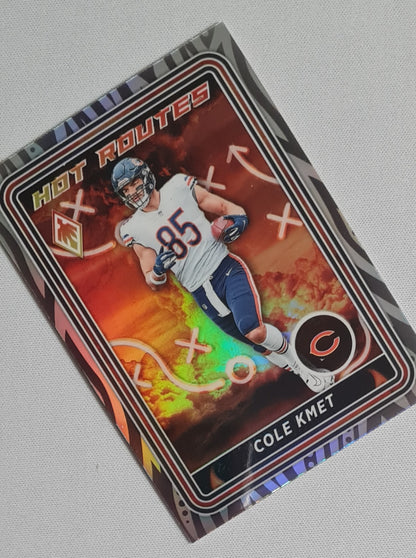 Cole Kmet - 2023 Panini Phoenix Hot Routes #HR-25 Chicago Bears