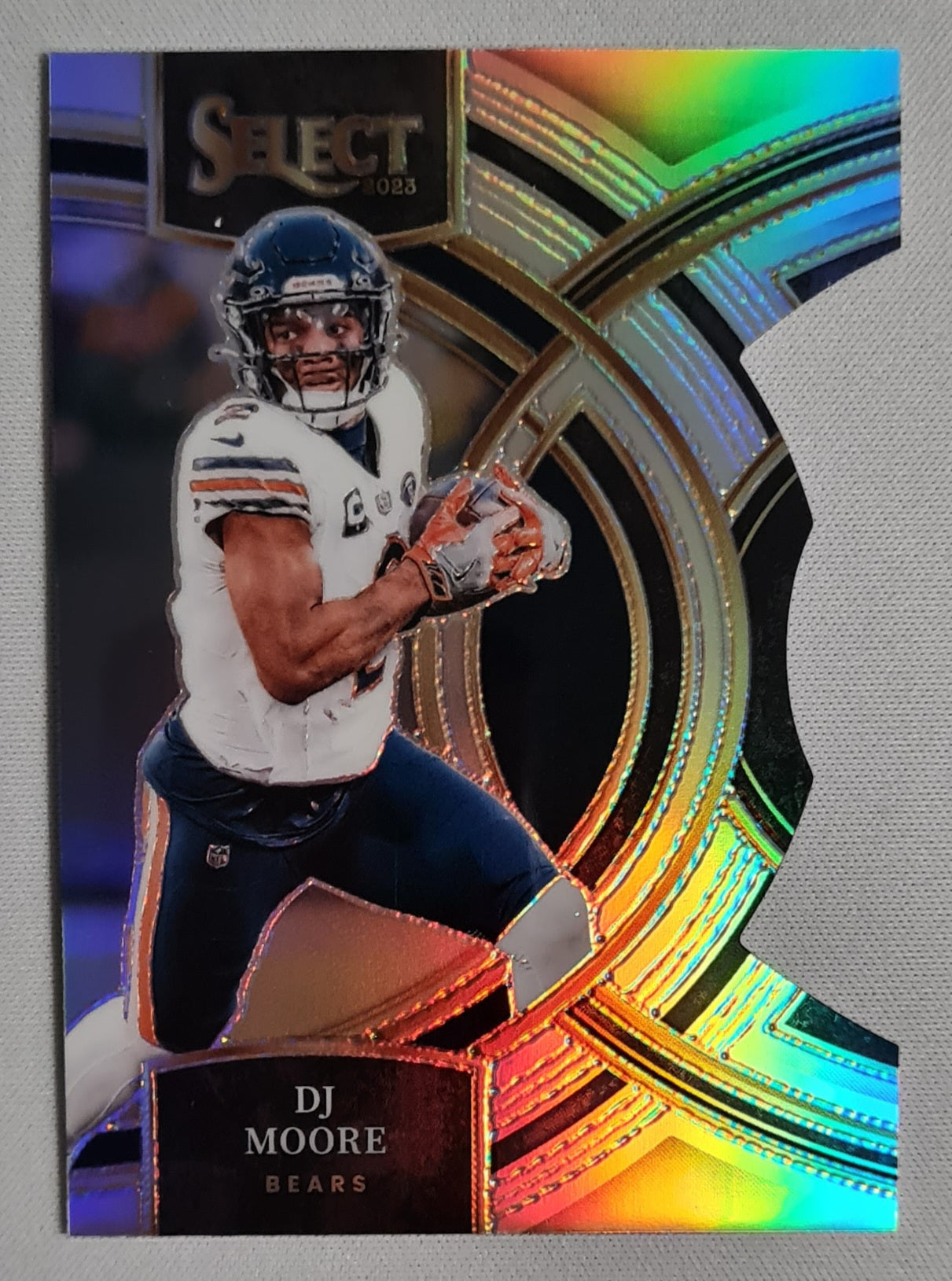 DJ Moore - 2023 Panini Select Die Cut Premier Silver Prizm #159 Chicago Bears