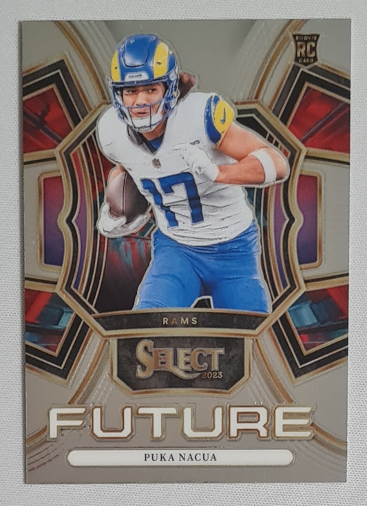 Puka Nacua - 2023 Panini Select Future Rookie Card #FUT-PNA Los Angeles Rams