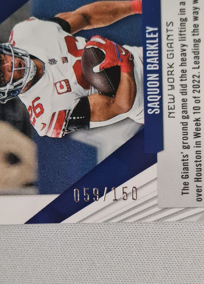 Saquon Barkley - 2023 Panini Phoenix Lava SP /150 #31 New York Giants