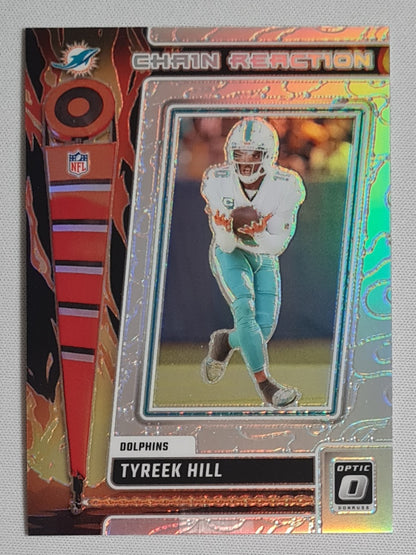 Tyreek Hill - 2023 Panini Donruss Optic Chain Reaction #CR-TH Miami Dolphins