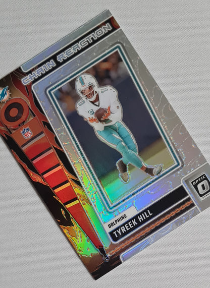 Tyreek Hill - 2023 Panini Donruss Optic Chain Reaction #CR-TH Miami Dolphins