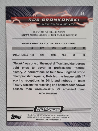 Rob Gronkowski - 2024 Topps Composite Resurgence #73 New England Patriots