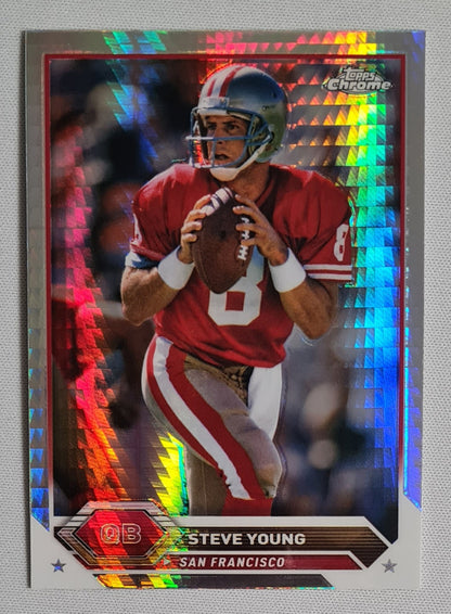 Steve Young - 2024 Topps Chrome Composite Refractor #49 San Francisco 49ers