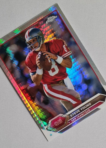Steve Young - 2024 Topps Chrome Composite Refractor #49 San Francisco 49ers