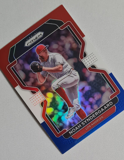 Noah Syndergaard - 2022 Panini Prizm Tier II Red White & Blue Prizm #216 Los Angeles Angels