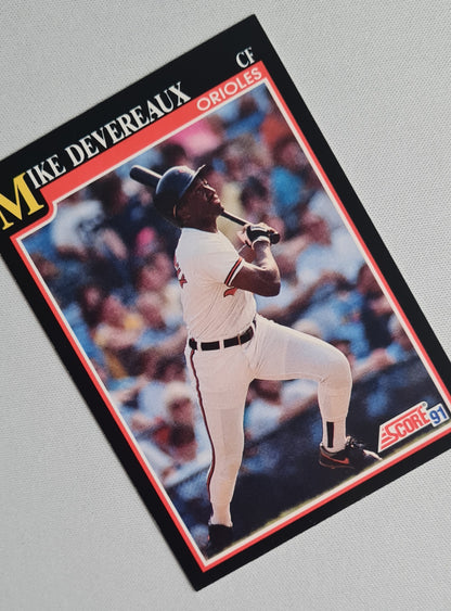 Mike Devereaux - 1991 Score #258 Baltimore Orioles