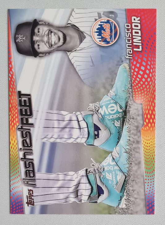 Francisco Lindor - 2022 Topps Flashiest Feet #FF-8 New York Mets