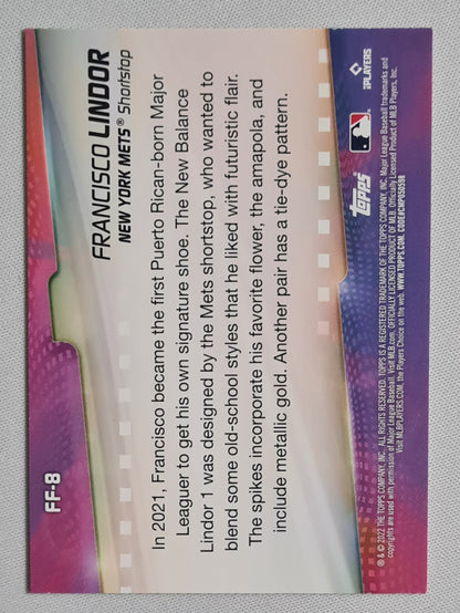 Francisco Lindor - 2022 Topps Flashiest Feet #FF-8 New York Mets