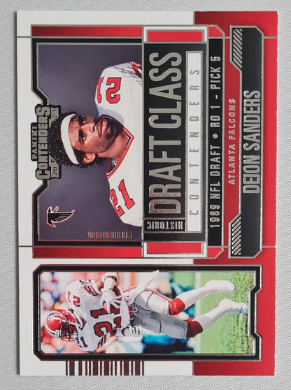 Deion Sanders - 2023 Panini Contenders Historic Draft Class Contenders #HDC-DS Atlanta Falcons