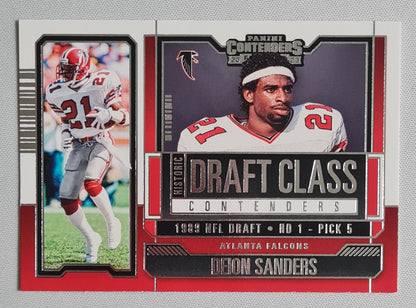 Deion Sanders - 2023 Panini Contenders Historic Draft Class Contenders #HDC-DS Atlanta Falcons