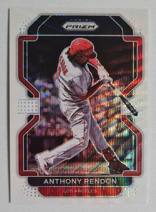 Anthony Rendon - 2022 Panini Prizm White Wave Prizm #105  Los Angeles Angels