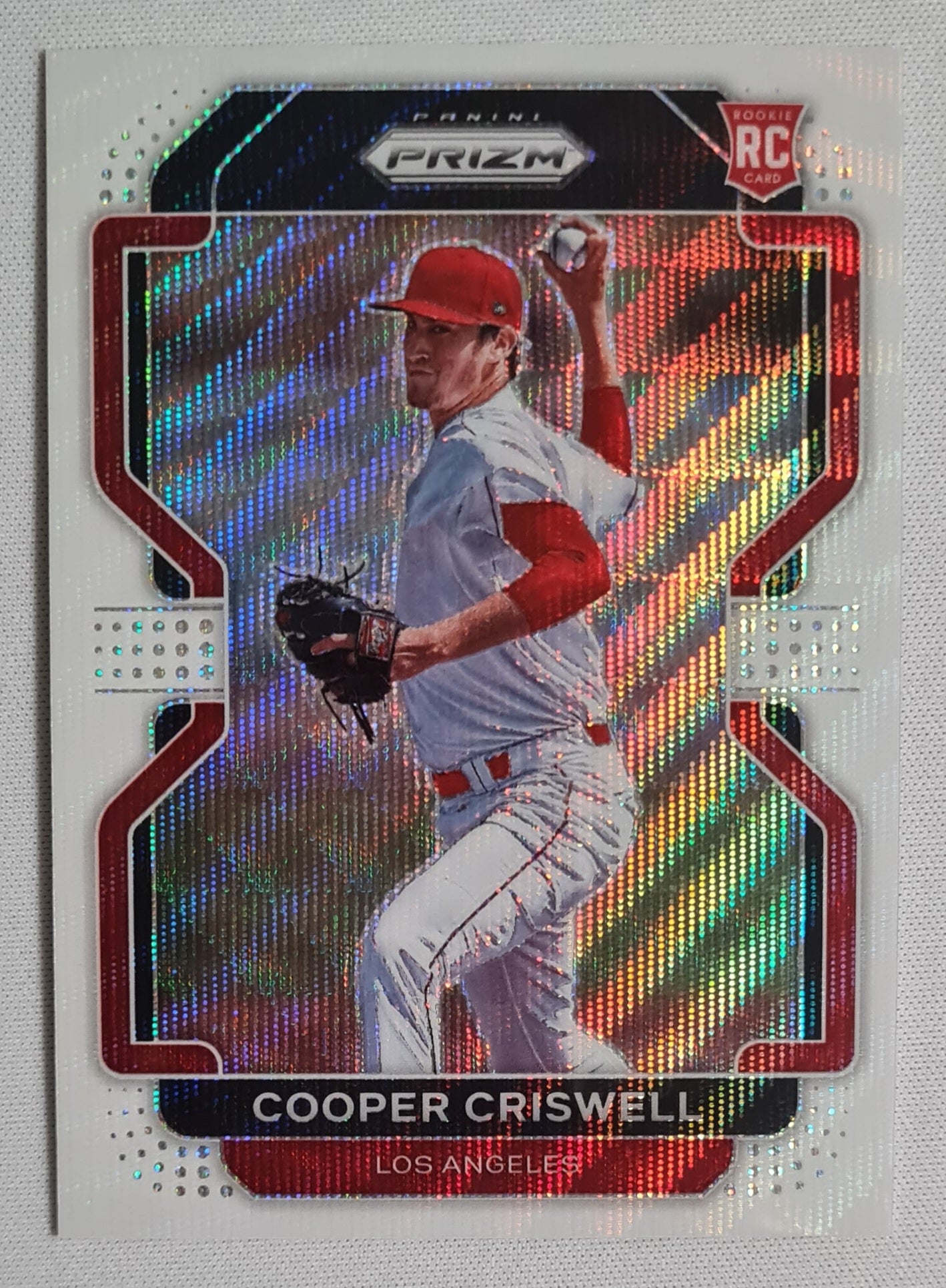 Cooper Criswell - 2022 Panini Prizm Tier III White Wave Prizm #234 Los Angeles Angels